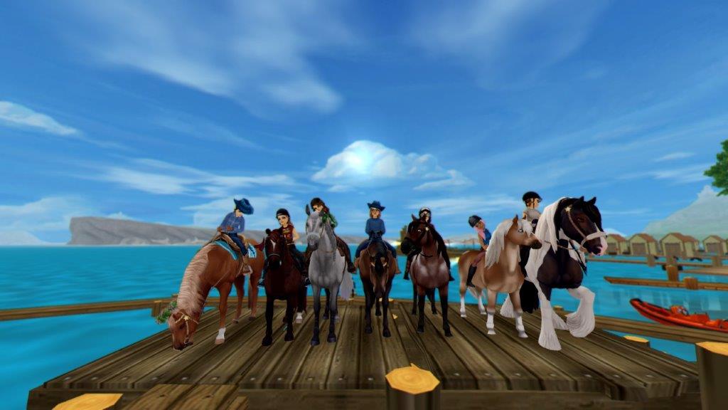 Die Western Guards am Strand in Fort  Pinta